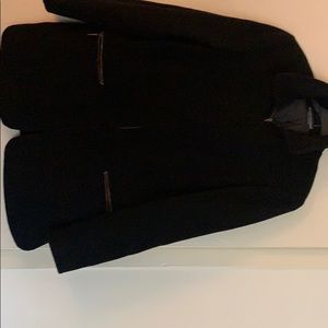 Black short wool jacket